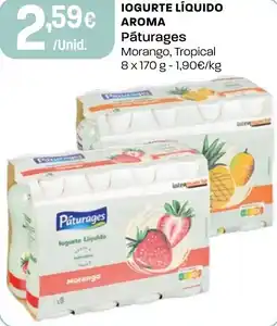 Intermarché Iogurte líquido aroma Pāturages promoção