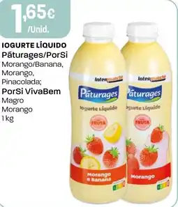 Intermarché Iogurte líquido pāturages/porsi promoção
