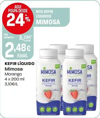 Intermarché Kefir líquido Mimosa promoção