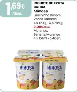 Intermarché Iogurte de fruta batida Mimosa promoção
