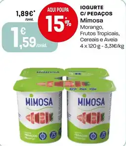 Intermarché Iogurte c/ pedaços Mimosa promoção