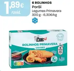 Intermarché 6 rolinhos PorSi promoção
