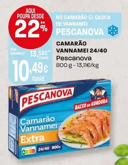 Intermarché Camarão vannamei 24/40 Pescanova promoção