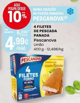 Intermarché 4 filetes de pescada panada Pescanova promoção