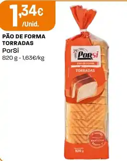 Intermarché Pão de forma torradas PorSi promoção