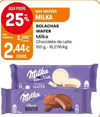 Intermarché Bolachas wafer Milka promoção