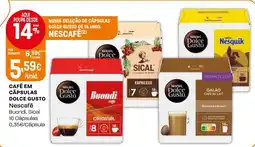 Intermarché Café em cápsulas dolce gusto Nescafé promoção