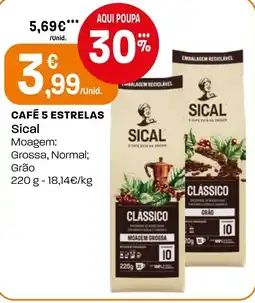 Intermarché Café 5 estrelas Sical promoção