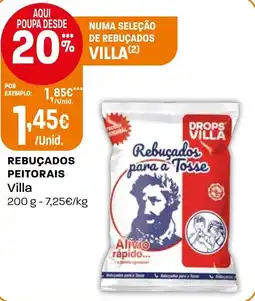 Intermarché Rebuçados peitorais Villa promoção