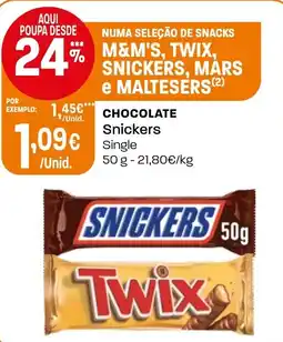 Intermarché Chocolate Snickers promoção