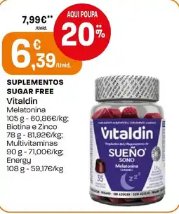 Intermarché Suplementos sugar free Vitaldin promoção