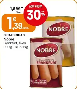 Intermarché 8 salsichas Nobre promoção