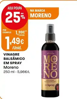 Intermarché Vinagre balsamico em spray Moreno promoção