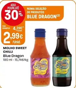Intermarché Molho sweet chilli Blue Dragon promoção