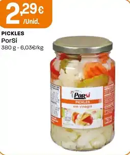 Intermarché Pickles PorSi promoção