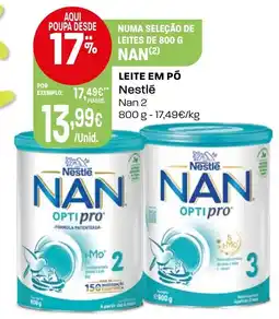 Intermarché Leite em pó Nestle Nan 2 promoção