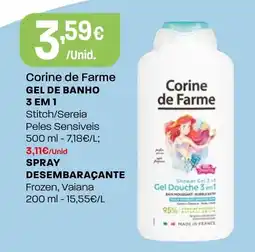 Intermarché Corine de Farme Gel de banho 3 em 1 promoção