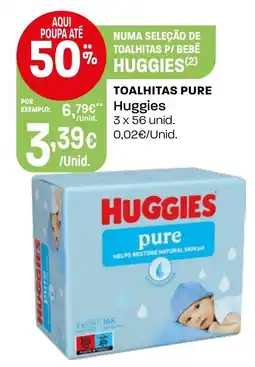 Intermarché Toalhitas pure Huggies promoção
