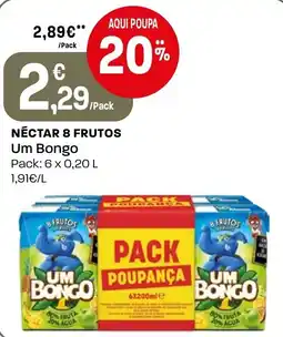 Intermarché Nectar 8 frutos Um Bongo promoção