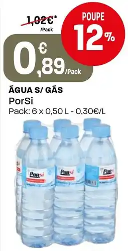 Intermarché Agua s/ gas PorSi promoção
