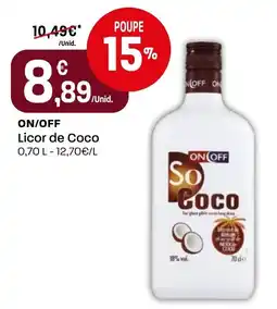 Intermarché On/off Licor de Coco promoção