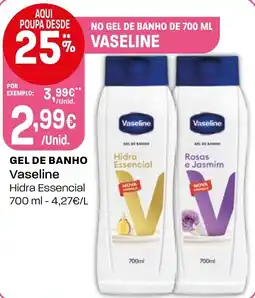 Intermarché Gel de banho Vaseline promoção