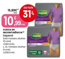 Intermarché Cueca de incontinencia depend promoção
