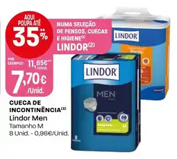 Intermarché Cueca de incontinência lindor men promoção