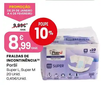 Intermarché Fraldas de incontinência PorSi promoção