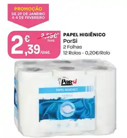 Intermarché Papel higienico PorSi promoção