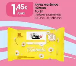 Intermarché Papel higiénico humido PorSi promoção