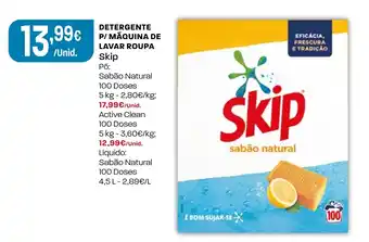 Intermarché Detergente p/ máquina de lavar roupa Skip promoção