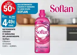 Intermarché Detergente líquido p/ máquina de lavar roupa Soflan promoção