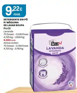 Intermarché Detergente em pó p/ máquina de lavar roupa PorSi promoção