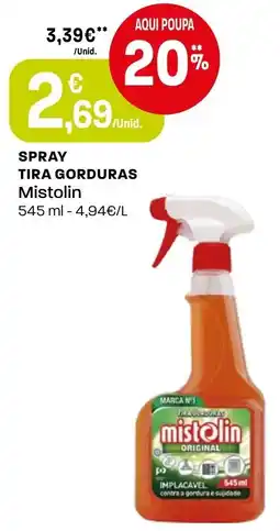 Intermarché Spray tira gorduras mistolin promoção