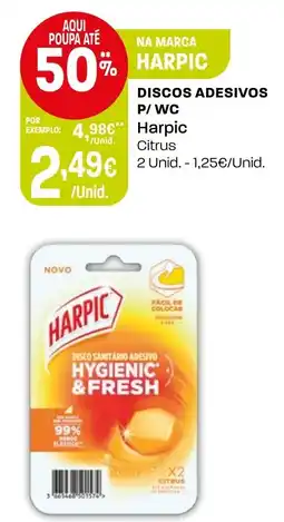 Intermarché Discos adesivos p/ wc Harpic promoção