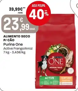 Intermarché Alimento seco p/cão purina one promoção