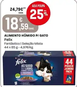 Intermarché Alimento humido p/ gato Felix promoção