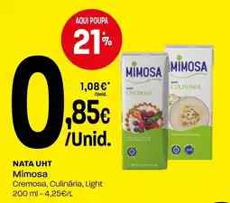 Intermarché Nata uht mimosa promoção