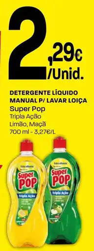 Intermarché Detergente líquido manual p/ lavar loiça Super Pop promoção