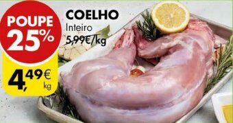 Pingo Doce Coelho Inteiro promoção