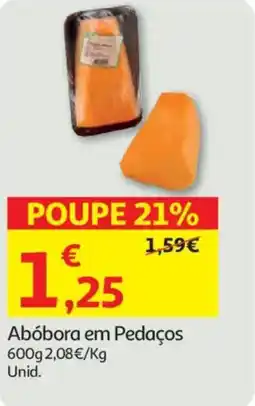 Auchan Abóbora em Pedaços promoção