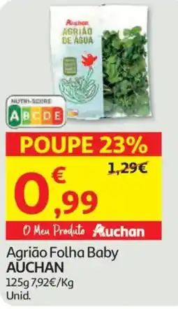 Auchan Agrião Folha Baby AUCHAN promoção