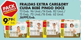 Pingo Doce Fraldas Extra Care & Dry Cuida Bebé Pingo Doce promoção