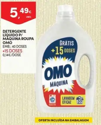 Continente Detergente Líquido P/Máquina Roupa Omo 40 Doses promoção