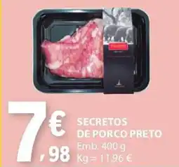 E.Leclerc Secretos de porco preto promoção