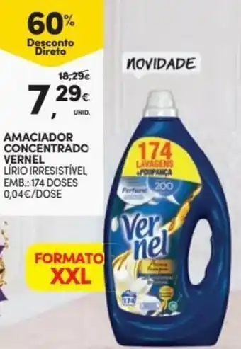 Amaciador Concentrado Vernel 174 Doses
