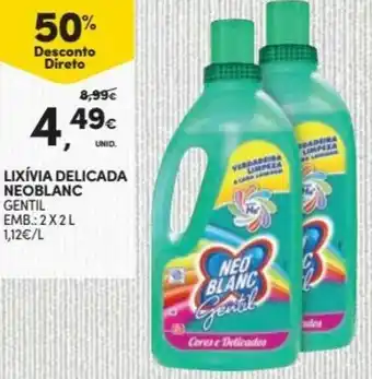 Continente Lixívia Delicada Neoblanc 2 x 2L promoção