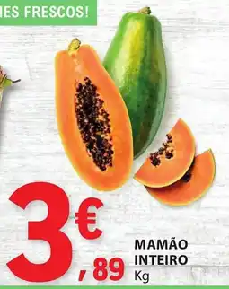 E.Leclerc Mamão inteiro promoção