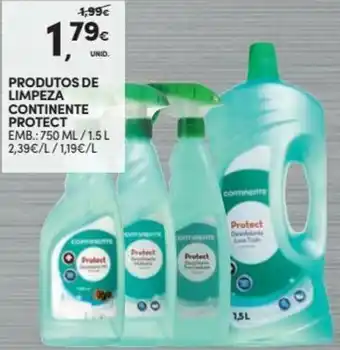 Produtos de Limpeza Continente Protect 750ml/1.5L